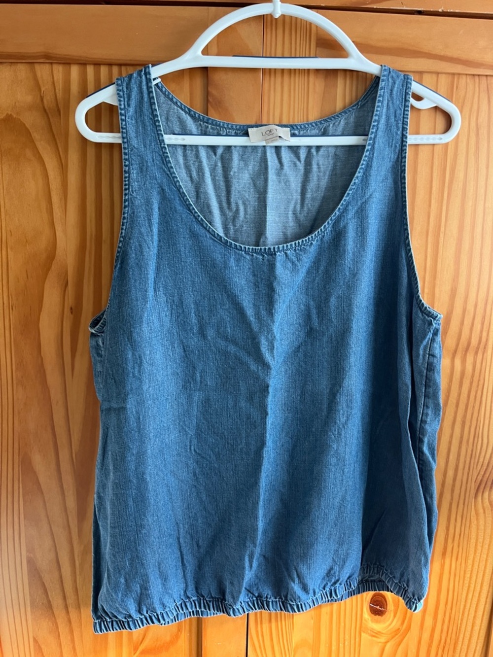 LOFT Denim Blue Tank Top